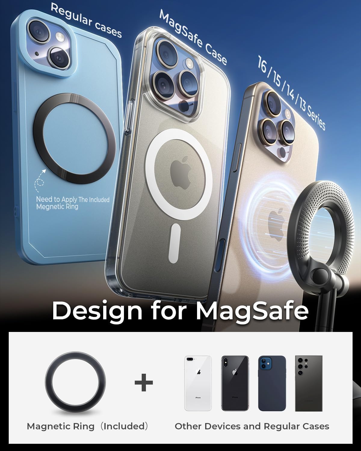 DealsTech AeroMount – Sleek Magnetic Phone Mount with Flexible Arm & Secure Lock