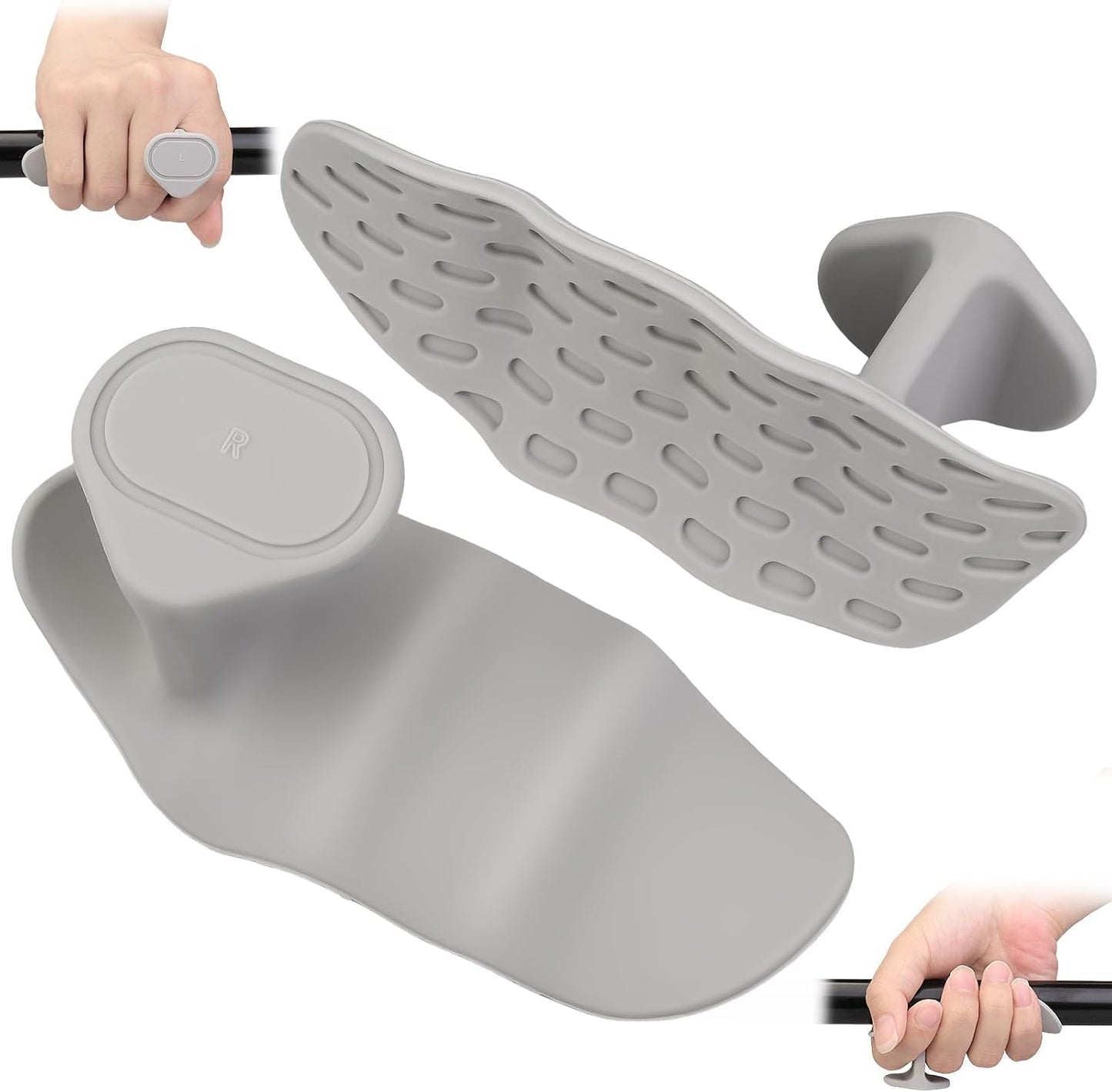 Ergonomic Silicone Barbell Grips – Non-Slip Hand Support for Weightlifting & Pull Exercises