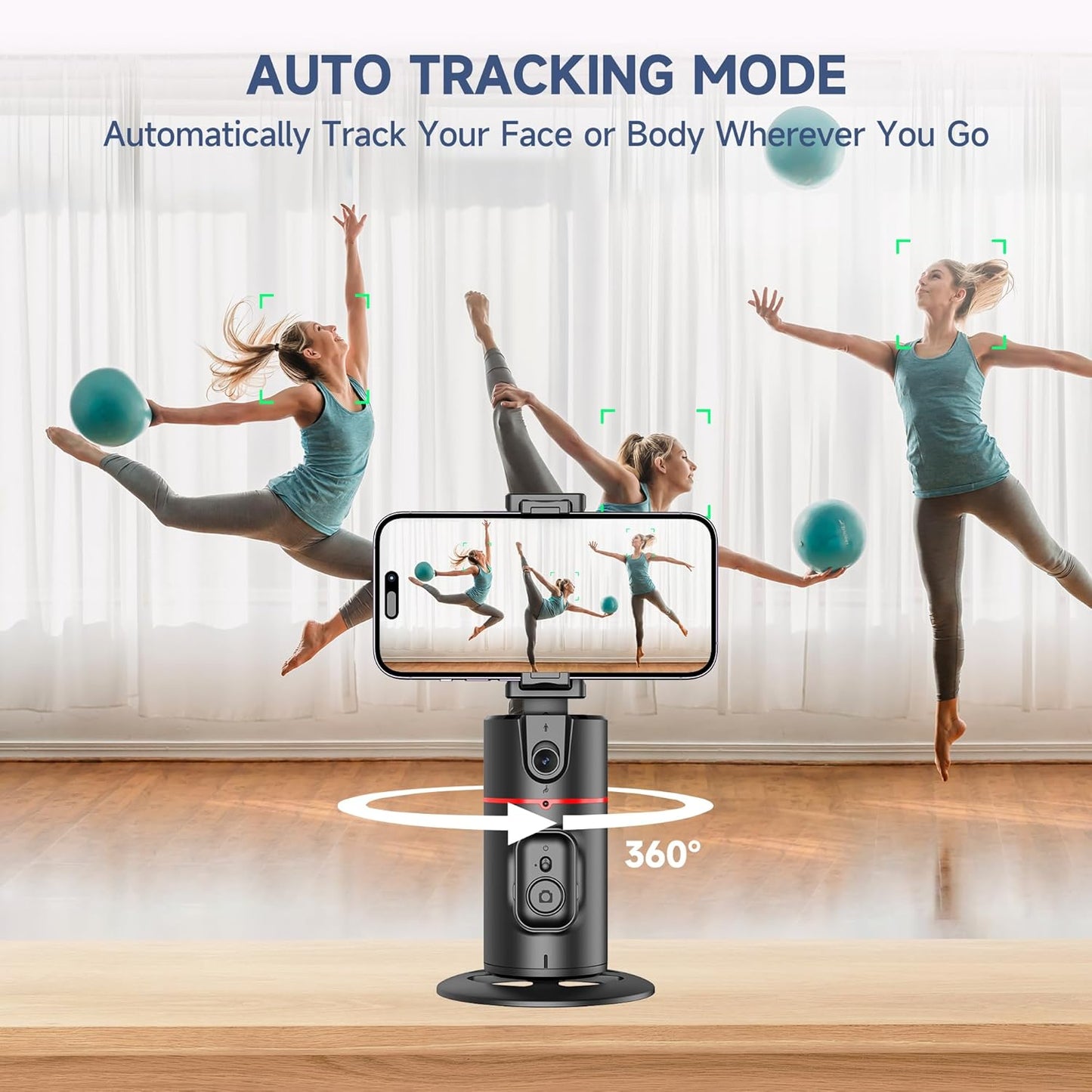Dealstech™ Creator’s Pod | AI Powered Auto Face Tracking Tripod
