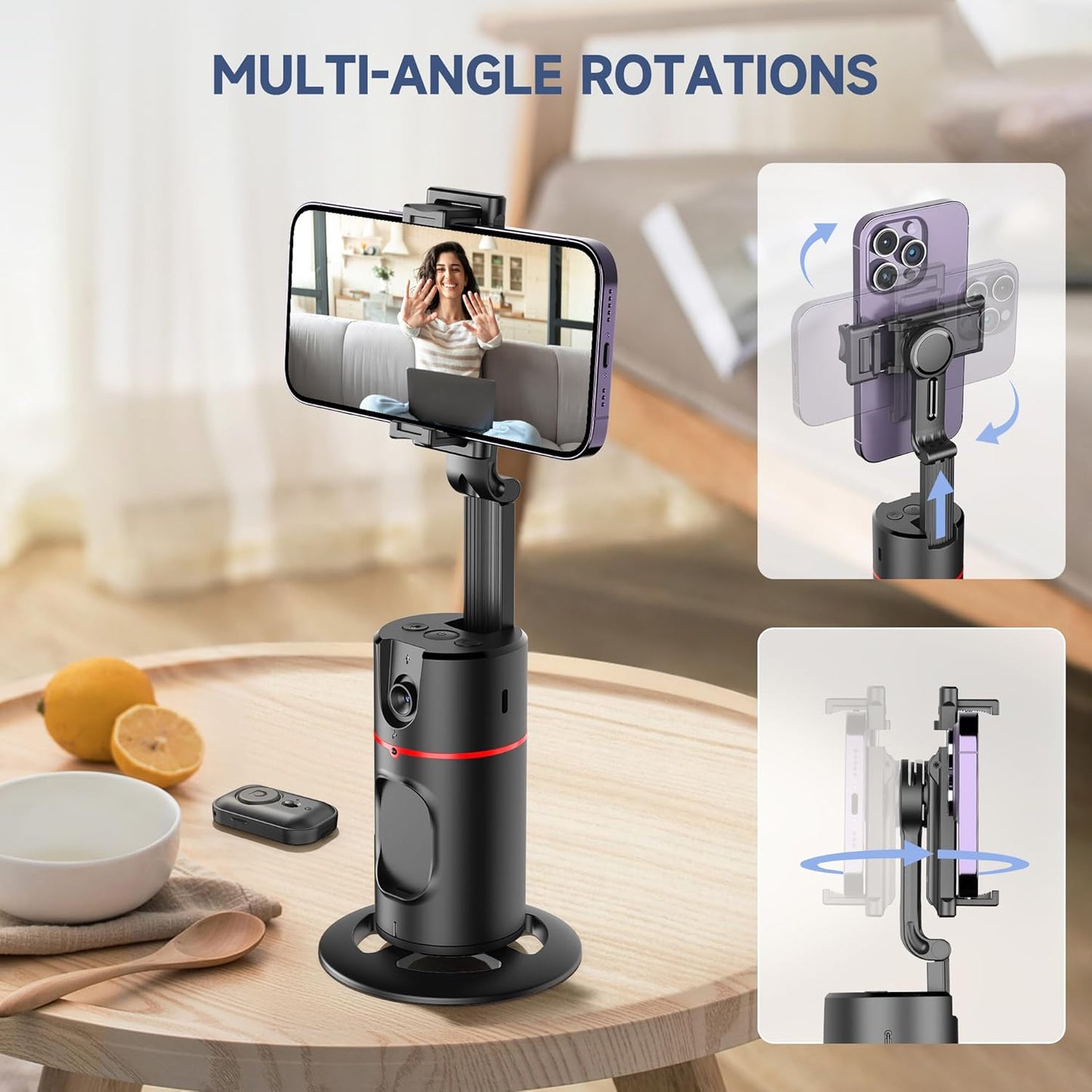 Dealstech™ Creator’s Pod | AI Powered Auto Face Tracking Tripod