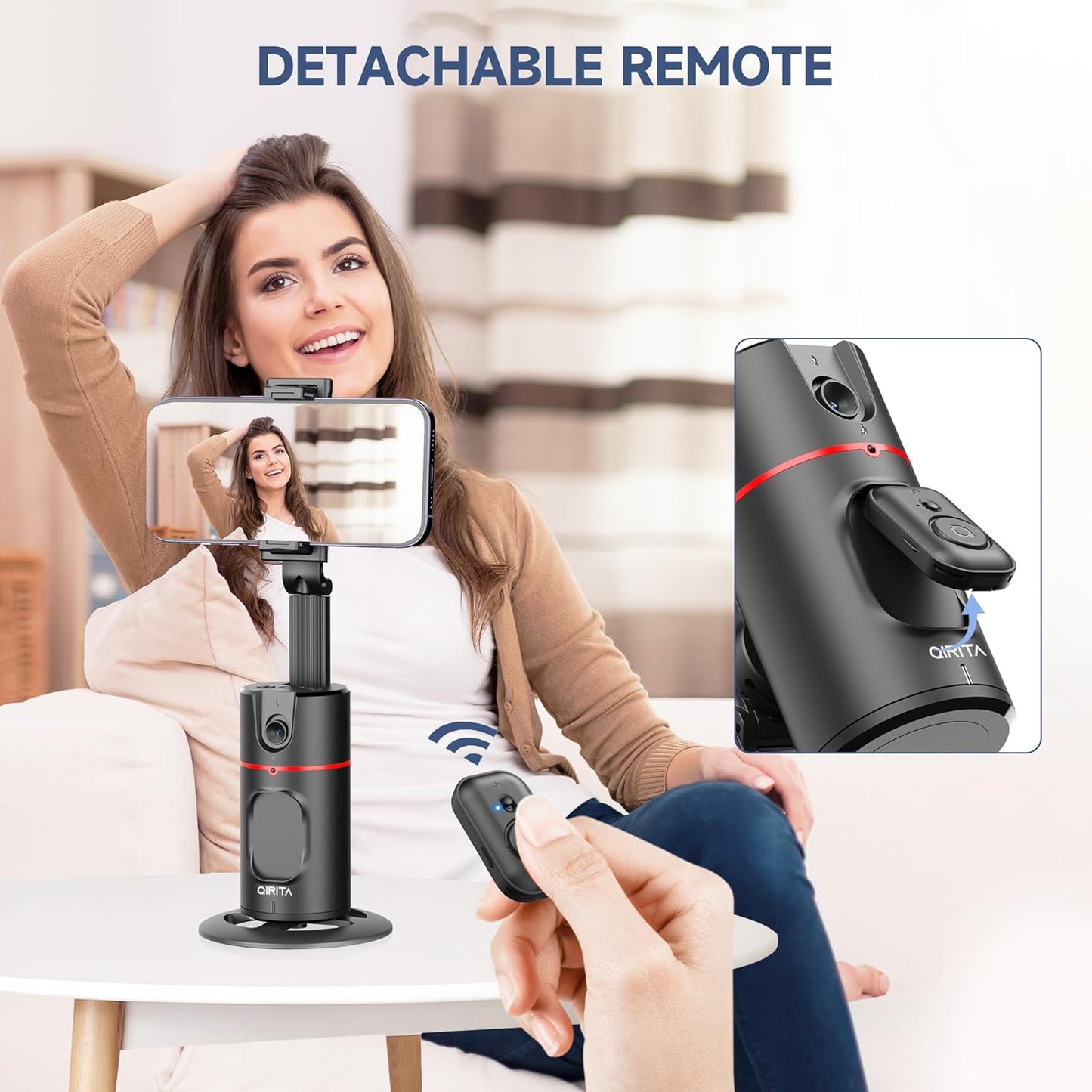 Dealstech™ Creator’s Pod | AI Powered Auto Face Tracking Tripod