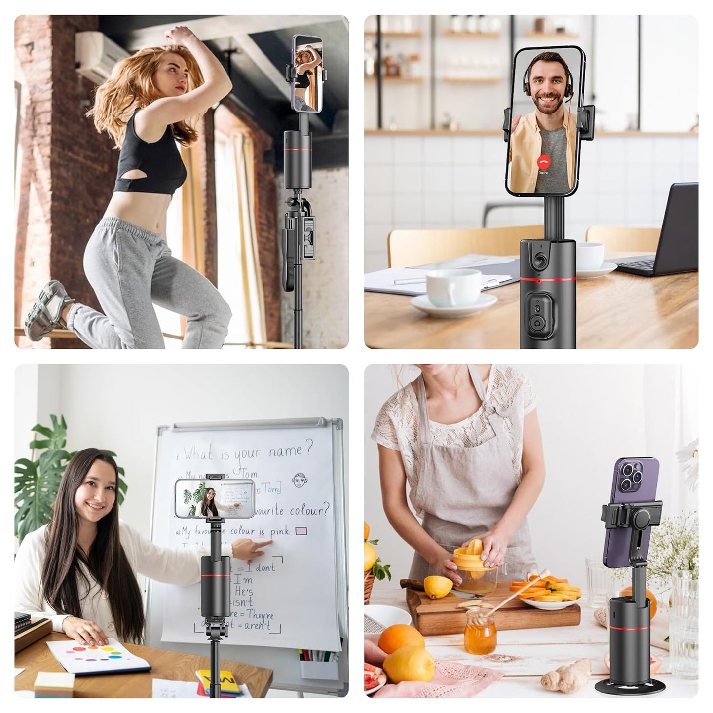 Dealstech™ Creator’s Pod | AI Powered Auto Face Tracking Tripod