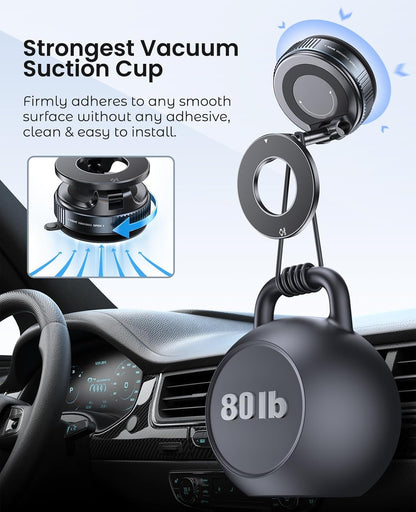 DealsTech AeroMount – Sleek Magnetic Phone Mount with Flexible Arm & Secure Lock