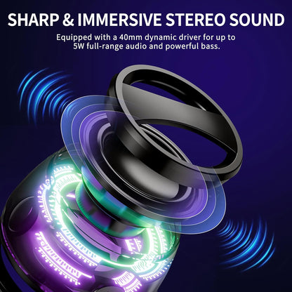Dealstech™ G200 Magnetic Bluetooth Speaker with RGB Lights – 4H Playtime