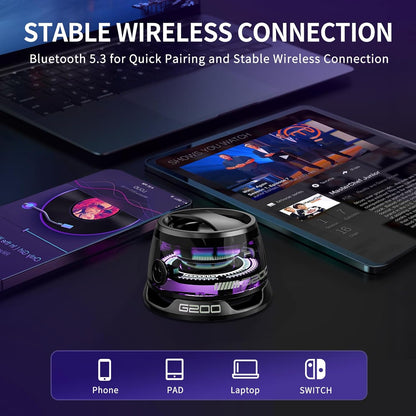 Dealstech™ G200 Magnetic Bluetooth Speaker with RGB Lights – 4H Playtime